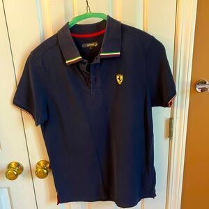 Ferrari Men’s Polo, Large, Navy